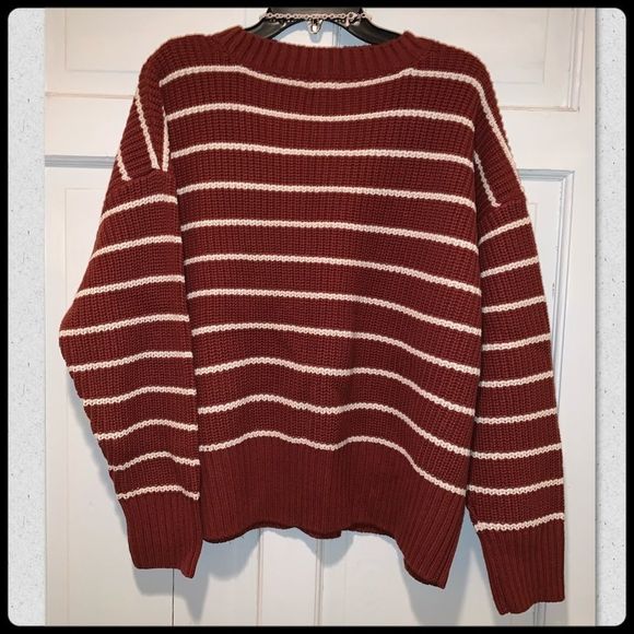 Ana Toffee Striped Sweater Sz XXL - Picture 10 of 12